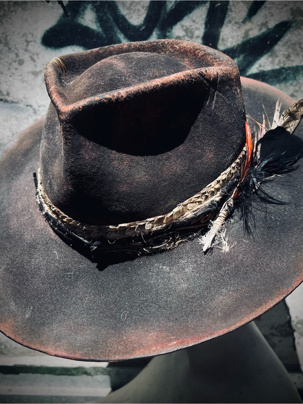 LA PLAYA UNISEX  Custom Distressed Festival Hat